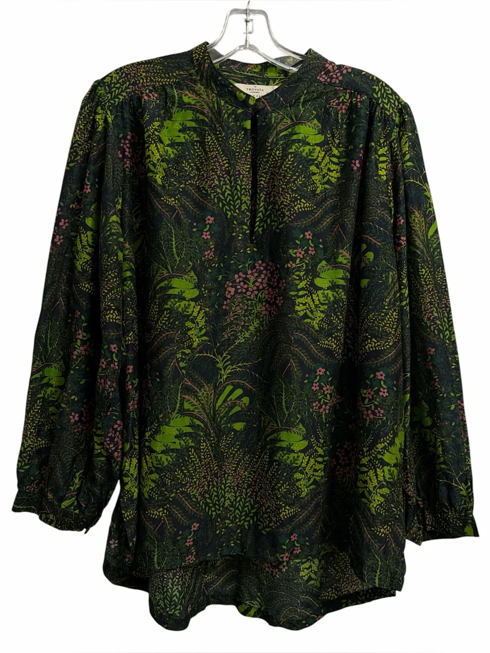 Trovata Birds of paradis Bailey Blouse Floral-Print V-Neck - Picture 5 of 7
